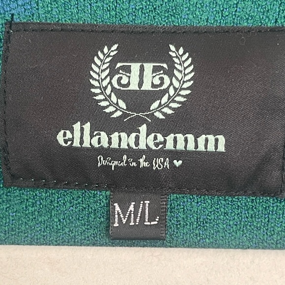 ELLandEMM Green and Blue Knit Cardigan - Picture 3 of 5